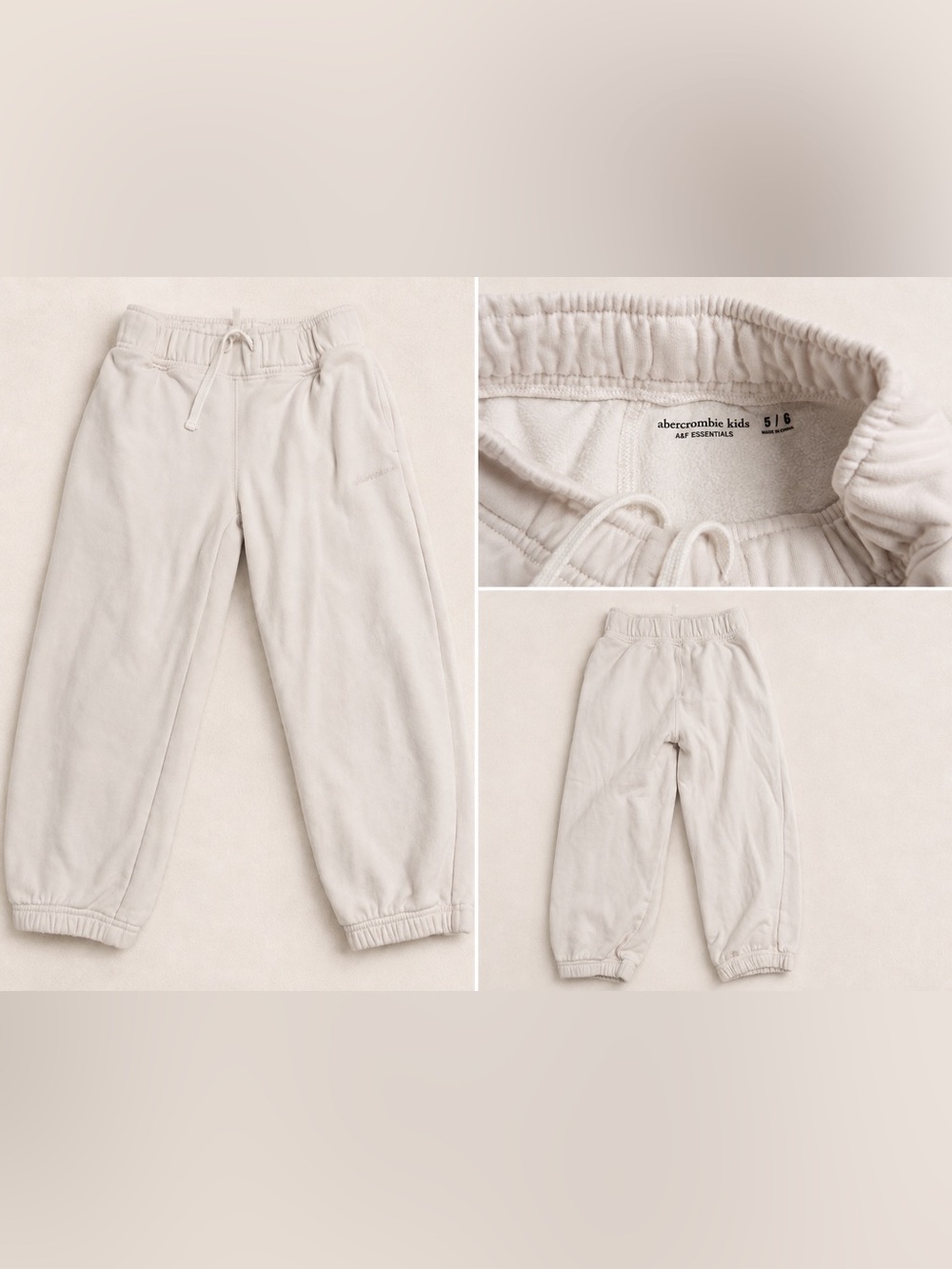 abercrombie kids light pink Jogger Sweatpants